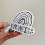 Kindness Rainbow Matte Holographic Sticker