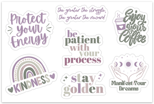 Affirmations Sticker Sheet