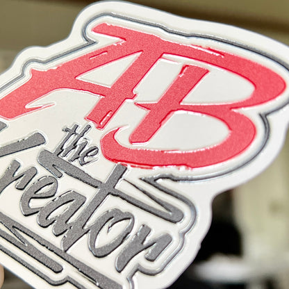 ABTHEKREATOR Logo Raised Spot UV Sticker