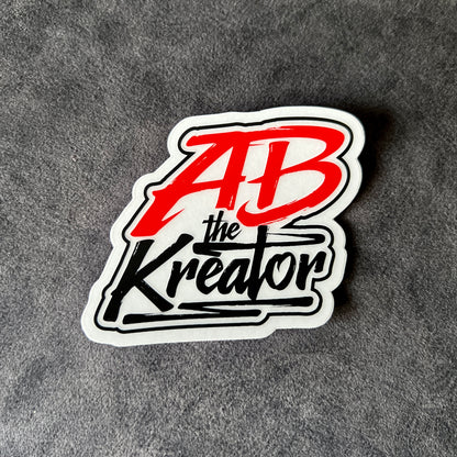 ABTHEKREATOR Logo Raised Spot UV Sticker