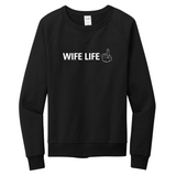 Wife Life Ring Organic French Terry Crewneck