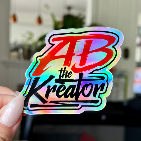 ABTHEKREATOR Logo Holographic Sticker