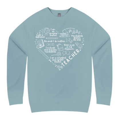TEACHER HEART AFFIRMATION CREW
