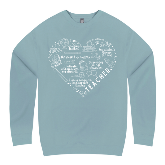 TEACHER HEART AFFIRMATION CREW