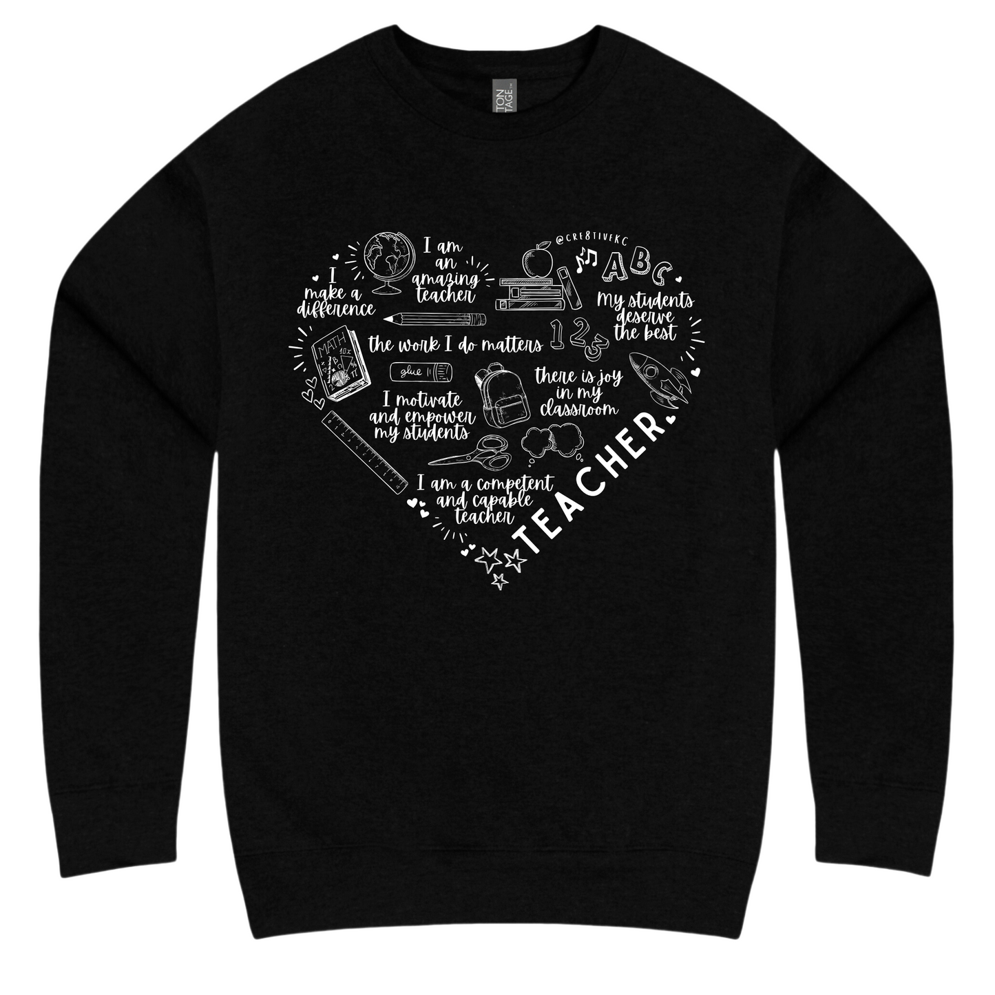 TEACHER HEART AFFIRMATION CREW