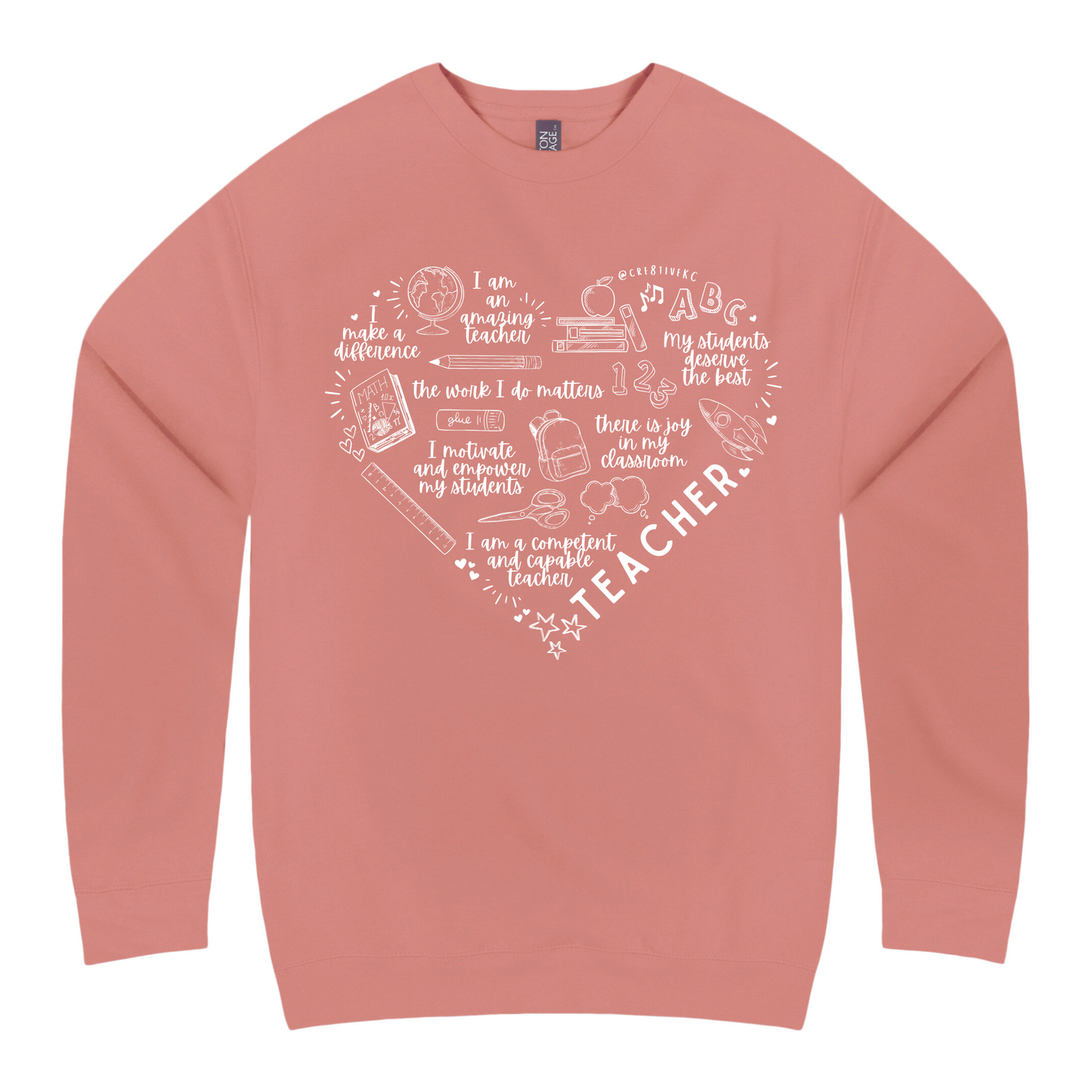 TEACHER HEART AFFIRMATION CREW