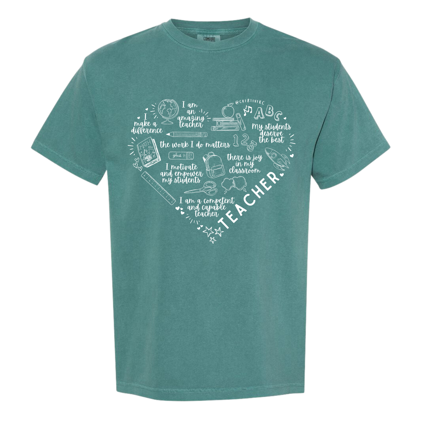 Teacher Heart Affirmation Tee