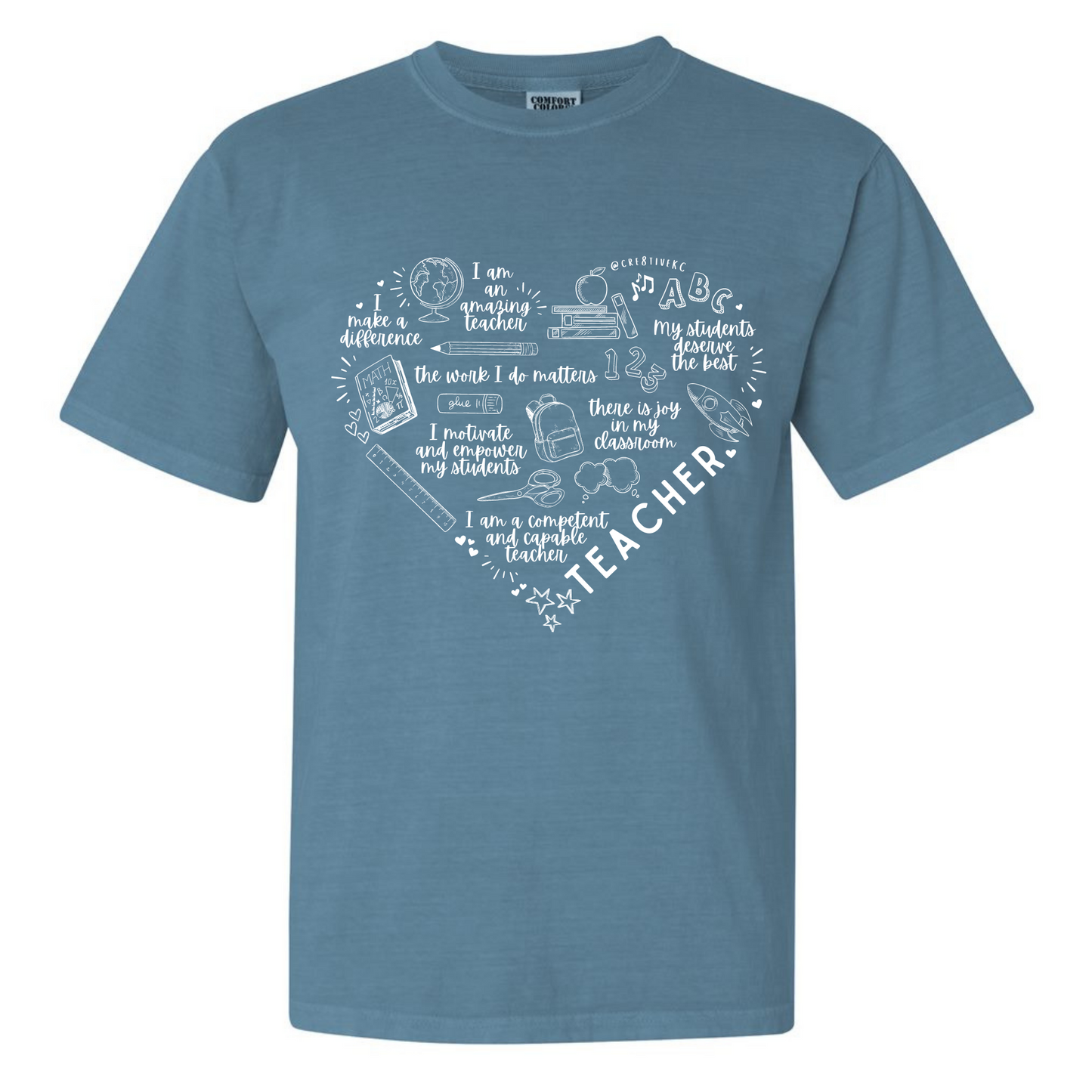 Teacher Heart Affirmation Tee